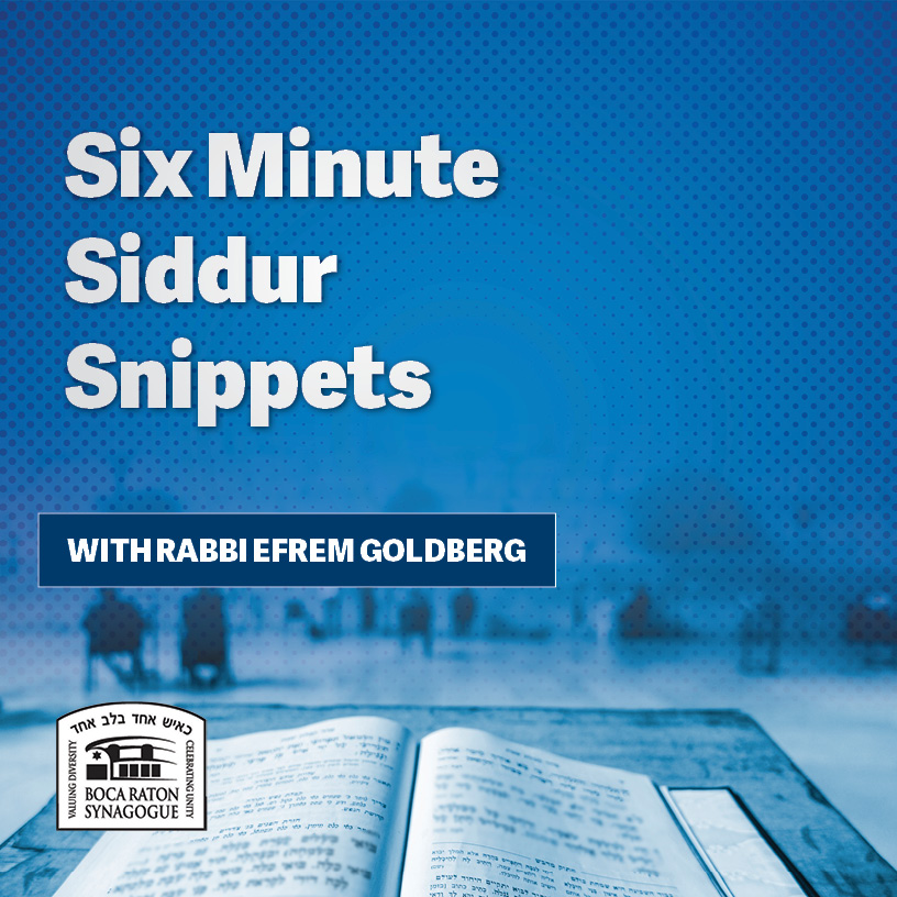 Six Minute Siddur Snippets